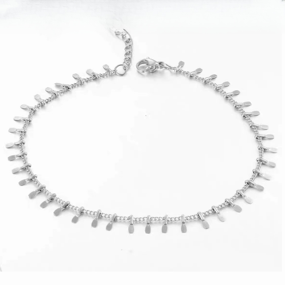 Dainty Gold Teardrop Charm Anklet Delicate Chain Ankle Bracelet
